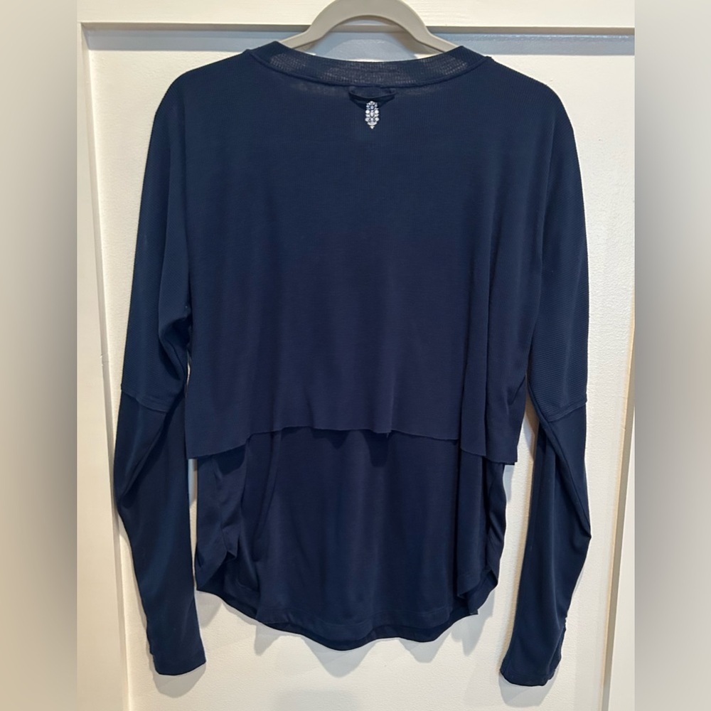 FP Movement by Free People Navy Long Sleeve Top